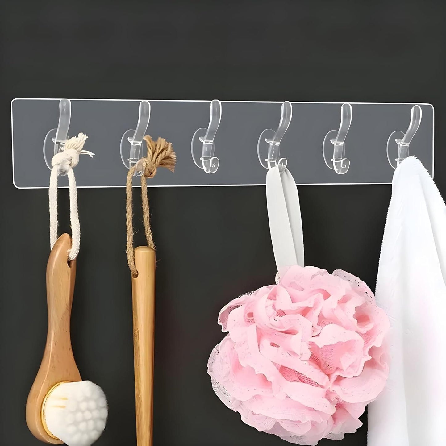 Self Adhesive Wall Hanger (6 Hooks)
