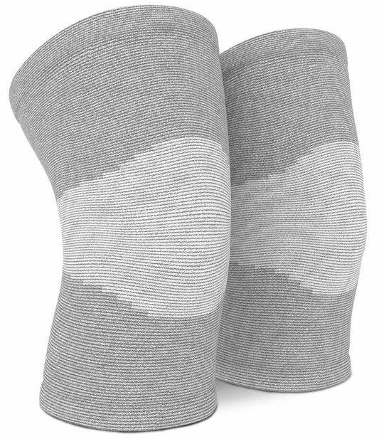Unisex Bamboo Compression Knee Sleeve (Pack Of 2 Pairs)