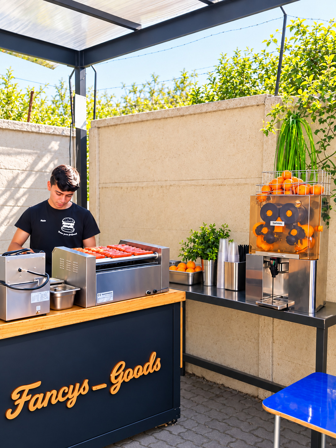 Estación de Fancy Goods en un evento